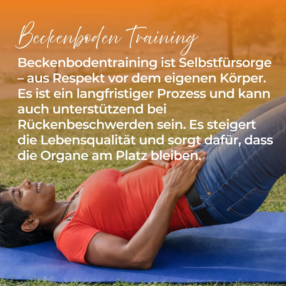 Beckenbodentraining Berner Oberland Personaltraining bei Wechseljahren Frauenfitness ab 40 Berner Oberland Rückentraining Berner Oberland Training für die Körpermitte